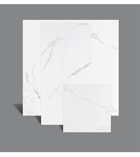 60x60cm Super White Porcelain Glazed Floor Tile Carrara Marble Look Floor Tile